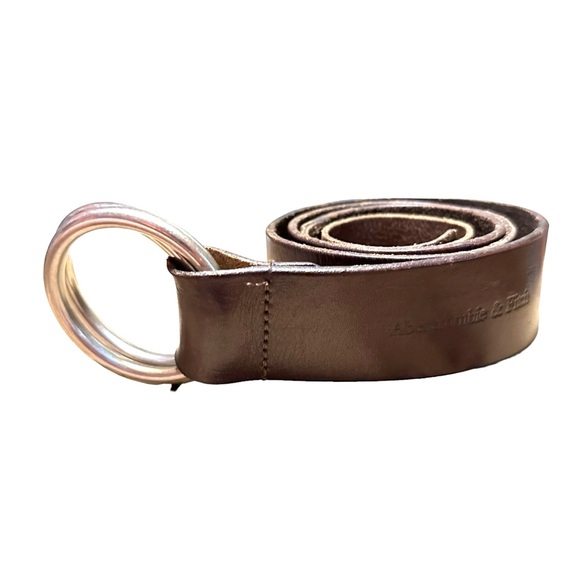 Abercrombie & Fitch Accessories - Vintage Abercrombie & Fitch Leather Brown Boho Belt O-RING 34-36 Medium